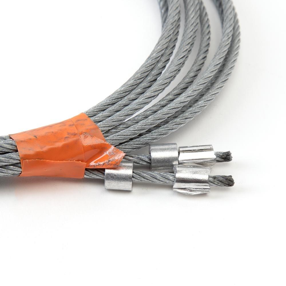 Garage Door Cable Set for 7ft doors with Torsion Springs, 7 ft torsion spring cable