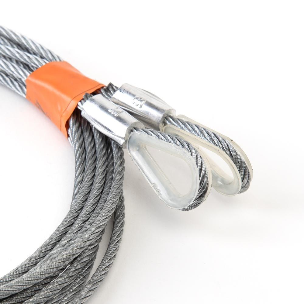 Garage Door Cable Set for 7ft doors with Torsion Springs, 7 foot torsion spring cable