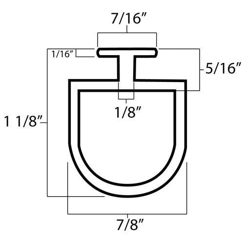Wayne Dalton Bulb Bottom Seal Commercial