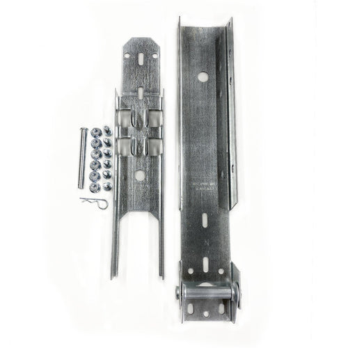 Adjustable operator bracket with half hinge